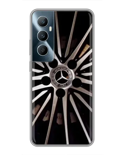 Чехол для Realme C65 с картинкой «Диск Mercedes»