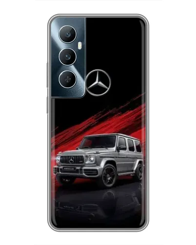 Чехол для Realme C65 с картинкой «Mercedes G-Class красный»