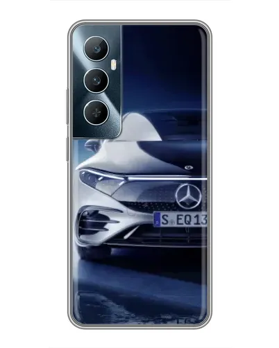 Чехол для Realme C65 с картинкой «Mercedes EQ — будущее»