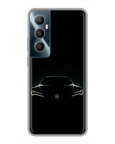 Чехол для Realme C65 с картинкой «Mercedes — силуэт авто» Чехол для Realme C65 с картинкой «Mercedes — силуэт авто»