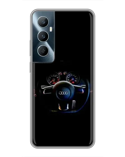 Чехол для Realme C65 с картинкой «Салон Audi — руль» Чехол для Realme C65 с картинкой «Салон Audi — руль»