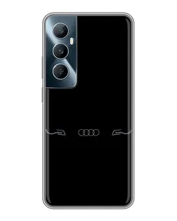 Чохол для Realme C65 з картинкою «Audi — світловий підпис»