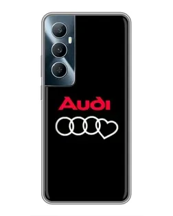 Чохол для Realme C65 з картинкою «Логотип Audi Heart»