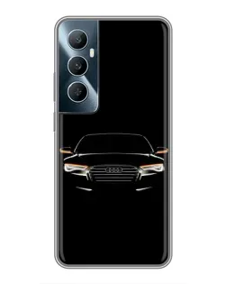Чохол для Realme C65 з картинкою «Audi — нічний контур»