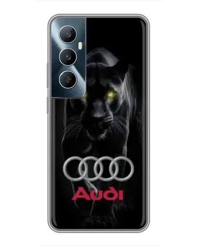Чехол для Realme C65 с картинкой «Пантера и Audi» Чехол для Realme C65 с картинкой «Пантера и Audi»