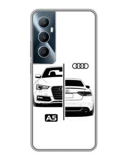 Чохол для Realme C65 з картинкою «Audi — контрастний дизайн»