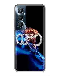 Чохол для Realme C65 з картинкою «Енергія лого Audi»