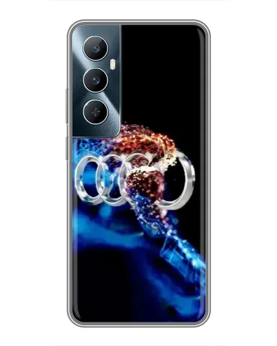 Чехол для Realme C65 с картинкой «Энергия лого Audi» Чехол для Realme C65 с картинкой «Энергия лого Audi»