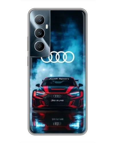 Чехол для Realme C65 с картинкой «Audi Sport — неон» Чехол для Realme C65 с картинкой «Audi Sport — неон»