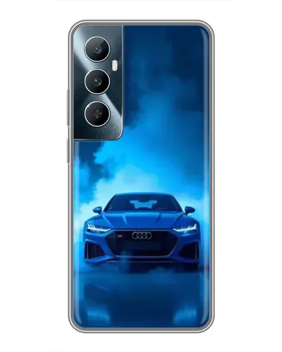 Чехол для Realme C65 с картинкой «Audi — голубая энергия» Чехол для Realme C65 с картинкой «Audi — голубая энергия»