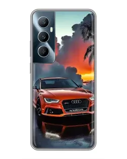 Чохол для Realme C65 з картинкою «Audi — захід сонця»