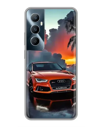 Чехол для Realme C65 с картинкой «Audi — закат» Чехол для Realme C65 с картинкой «Audi — закат»