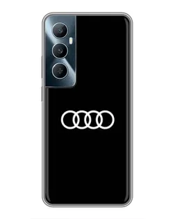 Чохол для Realme C65 з картинкою «Audi White Logo»