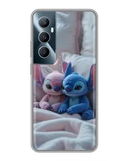 Чохол для Realme C65 з картинкою «Плюшеві Стіч Ангел»
