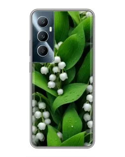 Чехол для Realme C65 с картинкой «Ландыши в зелени»