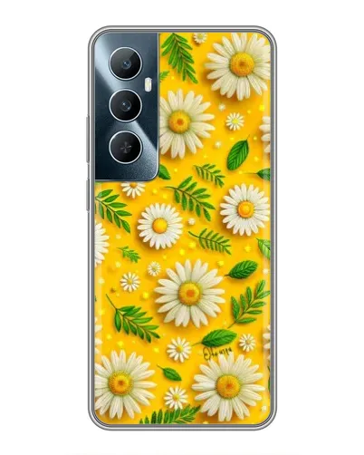 Чехол для Realme C65 с картинкой «Ромашковое солнце»