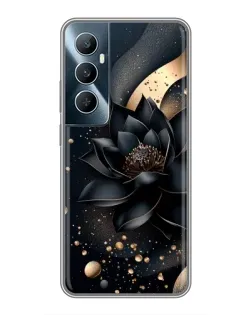 Чехол для Realme C65 с картинкой «Черный лотос»