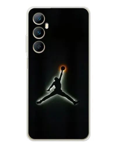 Чехол для Realme C66 с картинкой «Jordan Gradient Logo»