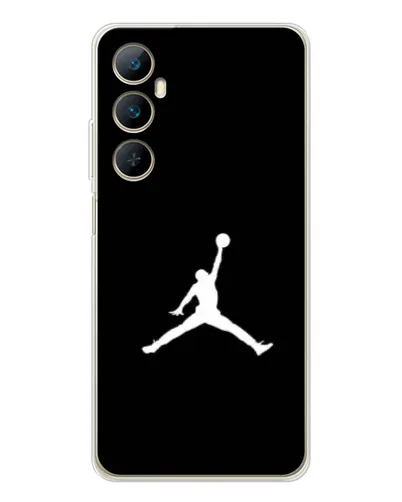 Чехол для Realme C66 с картинкой «Jordan Silhouette»