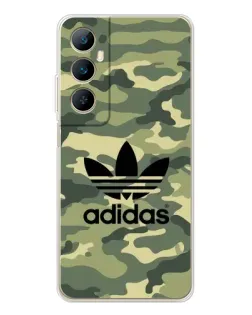 Чехол для Realme C66 с картинкой «Милитари стиль Adidas» Чехол для Realme C66 с картинкой «Милитари стиль Adidas»