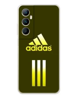 Чехол для Realme C66 с картинкой «Оливковый градиент Adidas»