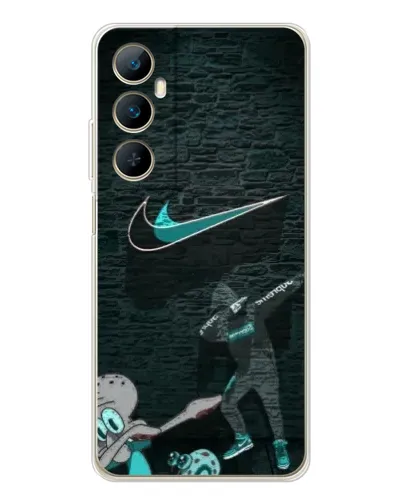 Чехол для Realme C66 с картинкой «Спортивный арт Nike»