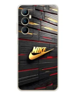 Чехол для Realme C66 с картинкой «Золотой Nike на металле» Чехол для Realme C66 с картинкой «Золотой Nike на металле»