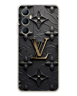 Чехол для Realme C66 с картинкой «Кожаная текстура LV»