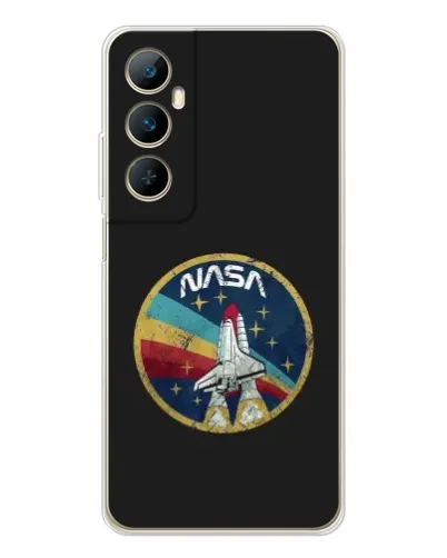 Чехол для Realme C66 с картинкой «NASA — эмблема миссии»