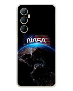 Чехол для Realme C66 с картинкой «Земля из космоса NASA» Чехол для Realme C66 с картинкой «Земля из космоса NASA»