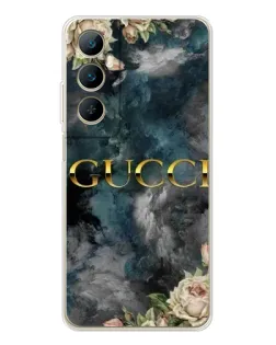 Чехол для Realme C66 с картинкой «Абстрактные цветы Gucci» Чехол для Realme C66 с картинкой «Абстрактные цветы Gucci»