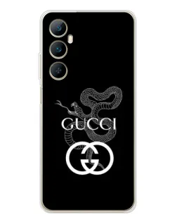 Чехол для Realme C66 с картинкой «Gucci — серебряная змея» Чехол для Realme C66 с картинкой «Gucci — серебряная змея»