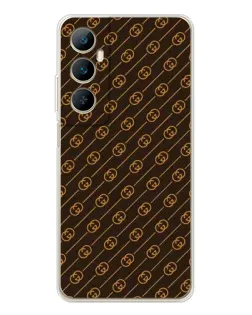 Чехол для Realme C66 с картинкой «Gucci — золотые диагонали» Чехол для Realme C66 с картинкой «Gucci — золотые диагонали»