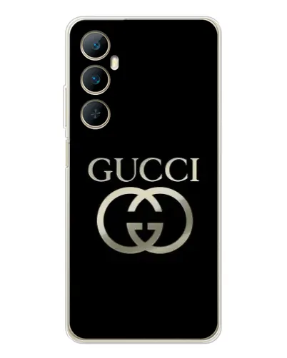 Чехол для Realme C66 с картинкой «Gucci — золото на черном» Чехол для Realme C66 с картинкой «Gucci — золото на черном»