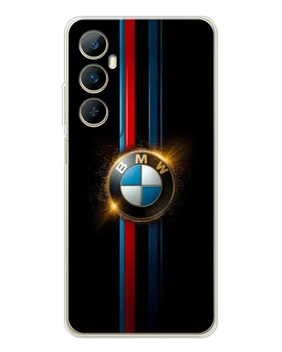 Чехол для Realme C66 с картинкой «BMW M-Power неон»