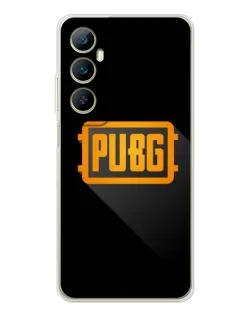 Чехол для Realme C66 с картинкой «PUBG — рамка лого»