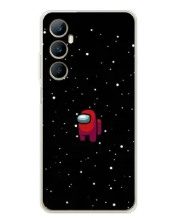 Чехол для Realme C66 с картинкой «Красный Among Us»