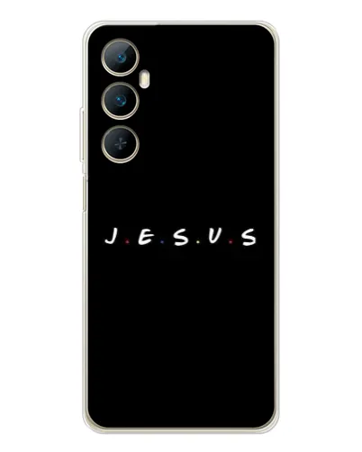 Чехол для Realme C66 с картинкой «Точки веры J.E.S.U.S.» Чехол для Realme C66 с картинкой «Точки веры J.E.S.U.S.»