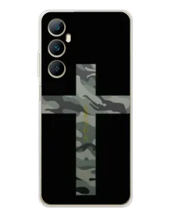 Чехол для Realme C66 с картинкой «Милитари Крест»