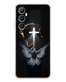 Чехол для Realme C66 с картинкой «Голубь и Свет»