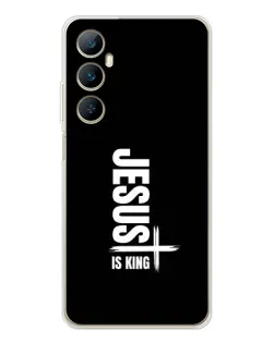 Чехол для Realme C66 с картинкой «Вертикаль веры Jesus»