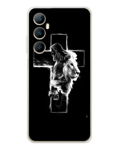 Чехол для Realme C66 с картинкой «Сияющий крест Jesus» Чехол для Realme C66 с картинкой «Сияющий крест Jesus»