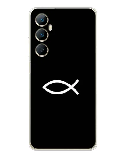 Чехол для Realme C66 с картинкой «Символ рыбы Jesus» Чехол для Realme C66 с картинкой «Символ рыбы Jesus»