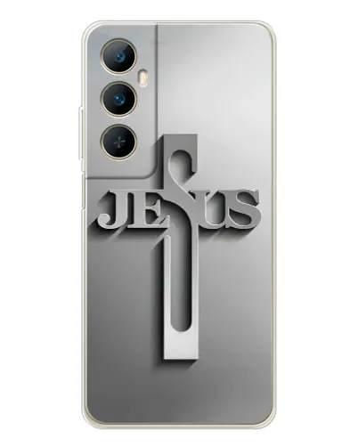 Чехол для Realme C66 с картинкой «Металлический крест Jesus» Чехол для Realme C66 с картинкой «Металлический крест Jesus»