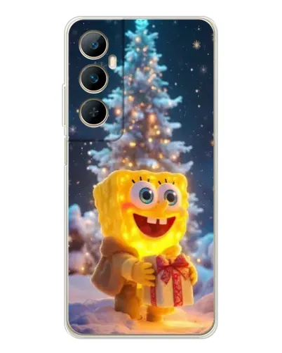 Чехол для Realme C66 с картинкой «Рождественский Спанч Боб» Чехол для Realme C66 с картинкой «Рождественский Спанч Боб»