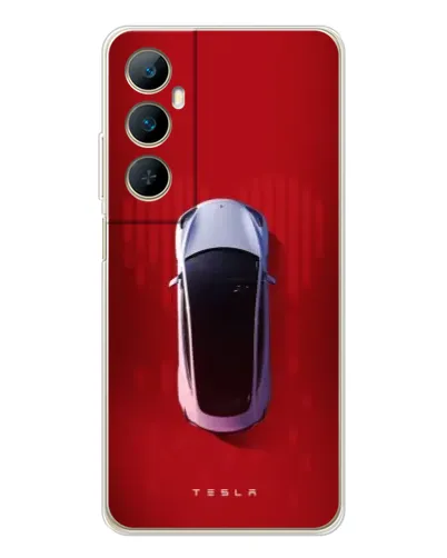 Чехол для Realme C66 с картинкой «Tesla Top View» Чехол для Realme C66 с картинкой «Tesla Top View»