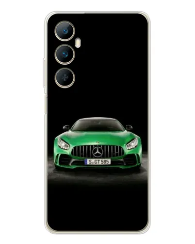 Чехол для Realme C66 с картинкой «Mercedes — неоновый лого» Чехол для Realme C66 с картинкой «Mercedes — неоновый лого»