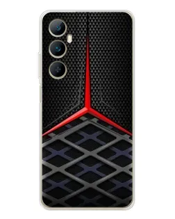 Чехол для Realme C66 с картинкой «Mercedes Carbon Grid»