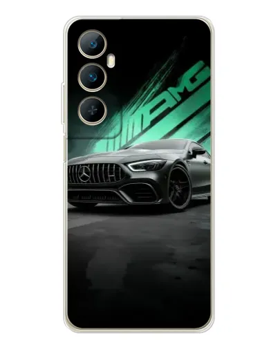 Чехол для Realme C66 с картинкой «Темный Mercedes AMG» Чехол для Realme C66 с картинкой «Темный Mercedes AMG»