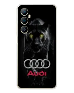 Чохол для Realme C66 з картинкою «Пантера та Audi» Чохол для Realme C66 з картинкою «Пантера та Audi»